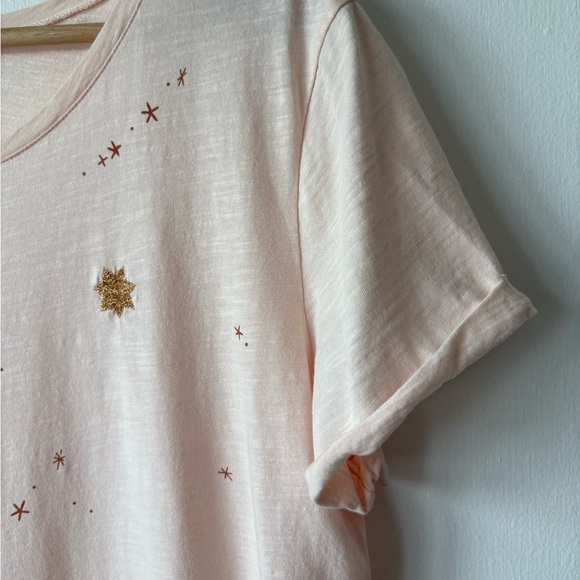 Des Petits Hauts Blush Starry Tee | Size Medium - Picture 5 of 9
